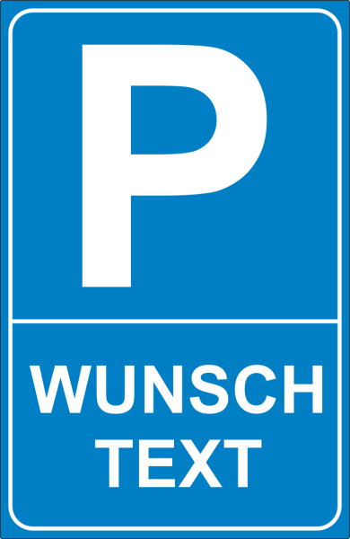 Parkplatzkennzeichnung Aufkleber